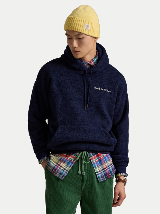 Polo Ralph Lauren Polo Ralph Lauren Fliso džemperis 710981779001 Tamsiai mėlyna Relaxed Fit