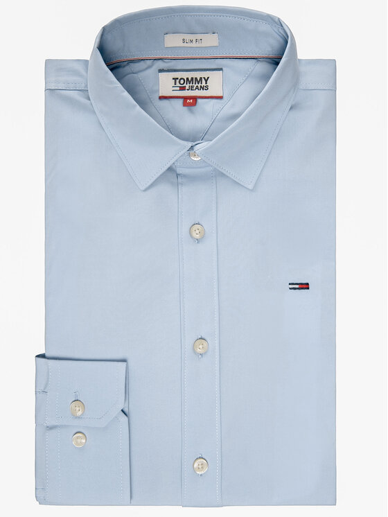 Tommy Jeans Tommy Jeans Košile DM0DM04405 Světle modrá Slim Fit