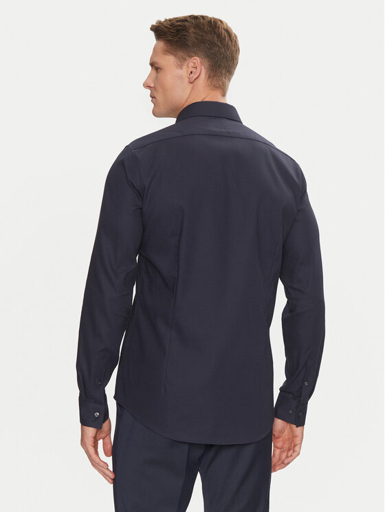 Calvin Klein Calvin Klein Сорочка Non Iron Tonal Strct Slim Shirt K10K113848 Cиній Regular Fit