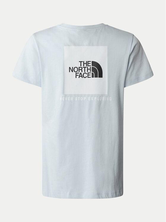 The North Face The North Face T-Shirt Redbox NF0A87NM Světle modrá Regular Fit