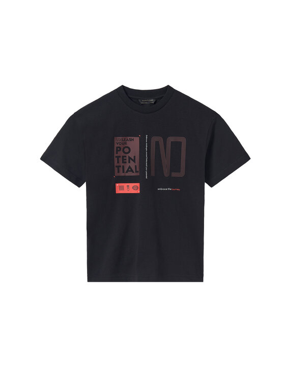 Mayoral Tričko 6014 Čierna Regular Fit