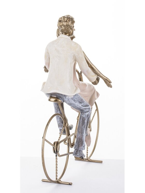 MIAhome MIAhome Figurka PARA na rowerze Złoty