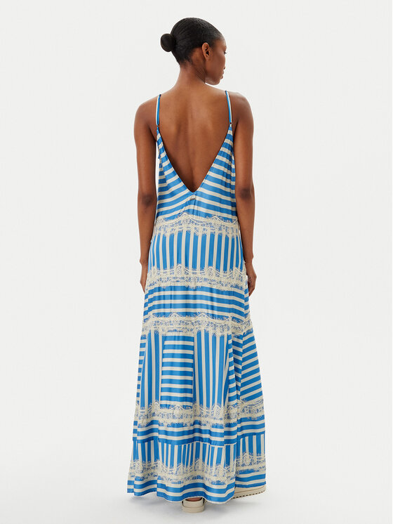Maaji Maaji Rochie de vară Azure Stripes Rosalia PT2664CLD001 Albastru Regular Fit
