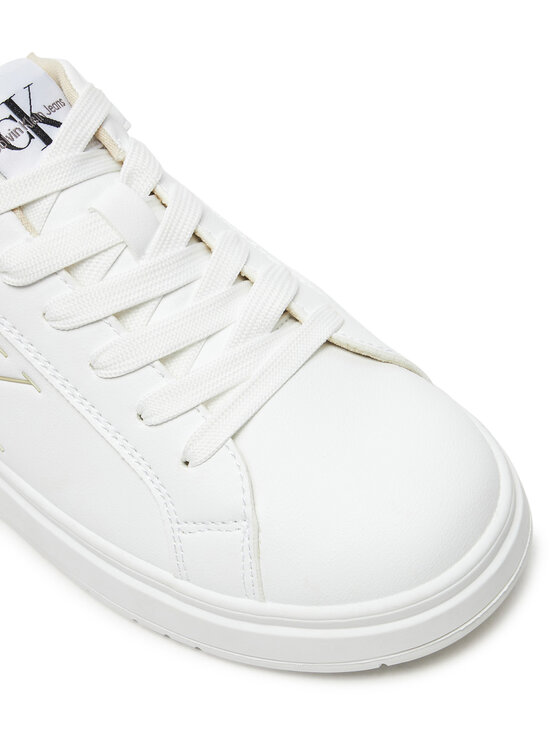Calvin Klein Jeans Calvin Klein Jeans Sneakersy Low Cut Lace-Up Sneaker V3X9-81058-1464 S Bílá