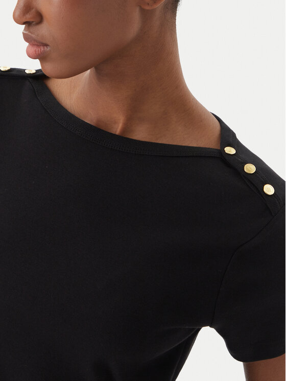 Tommy Hilfiger Tommy Hilfiger T-krekls WW0WW49250 Melns Slim Fit