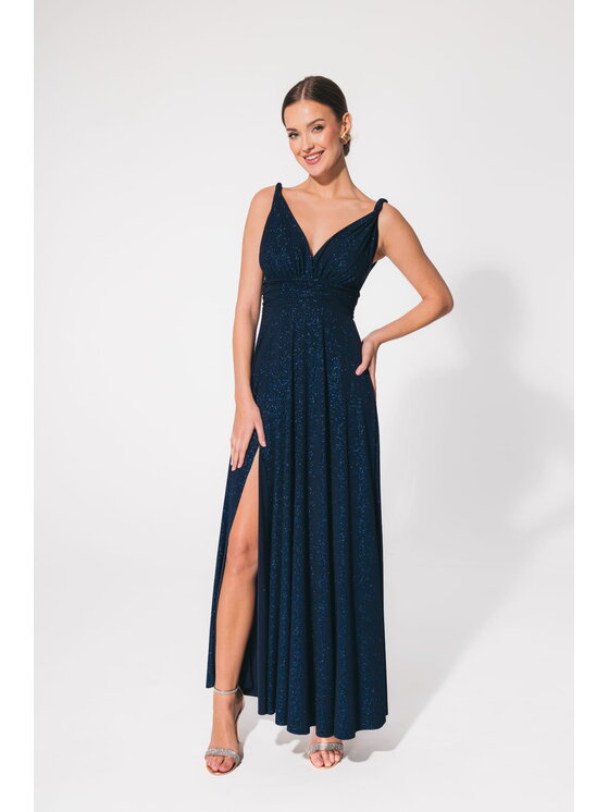 Aurora Aurora Sukienka wieczorowa Milo Granatowy Feminine Fit