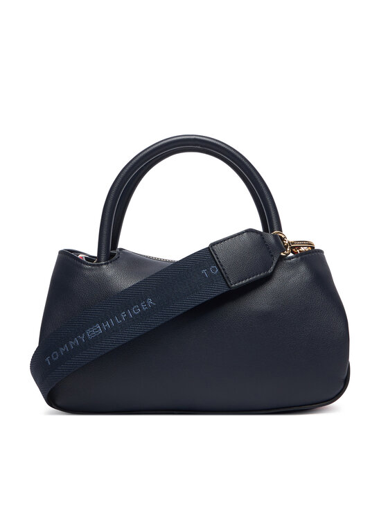 Tommy Hilfiger Tommy Hilfiger Handtasche Th Logotape Mini Satchel AW0AW18743 Dunkelblau