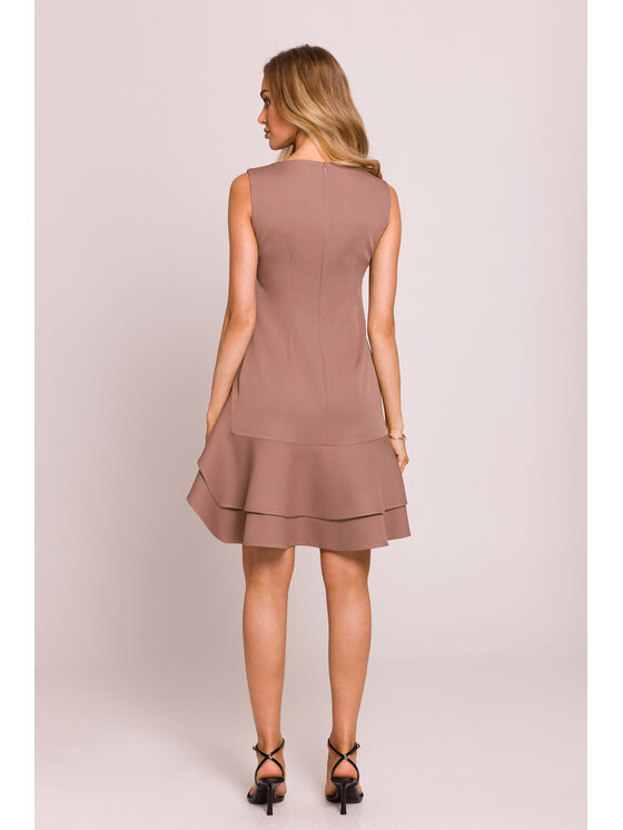 Made of Emotion Made of Emotion Sukienka wieczorowa M850 Brązowy Premium Fit