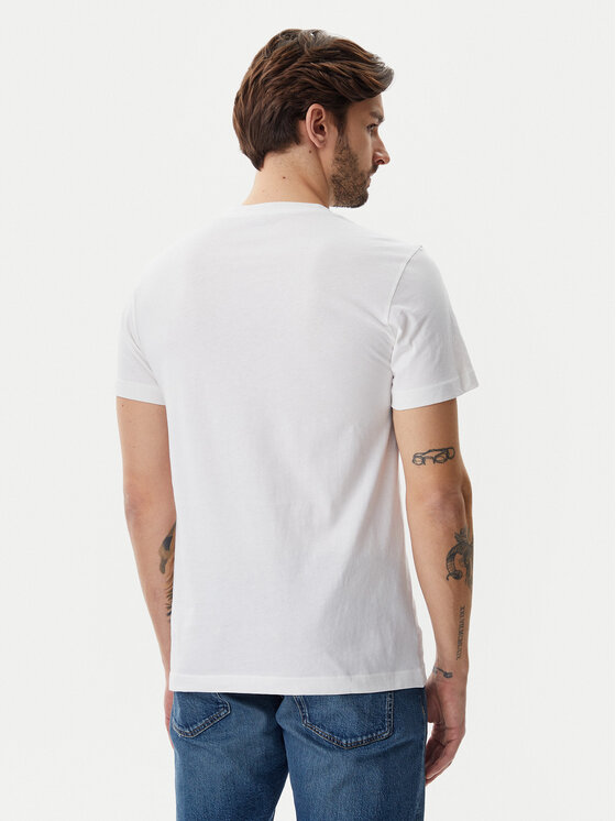 Calvin Klein Jeans Calvin Klein Jeans Marškinėliai Meta Monogram J30J325498 Balta Regular Fit