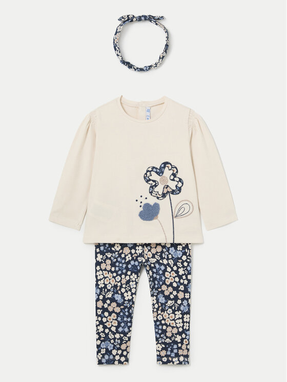 Mayoral Mayoral Komplet bluza in legice 2711 Bež Regular Fit