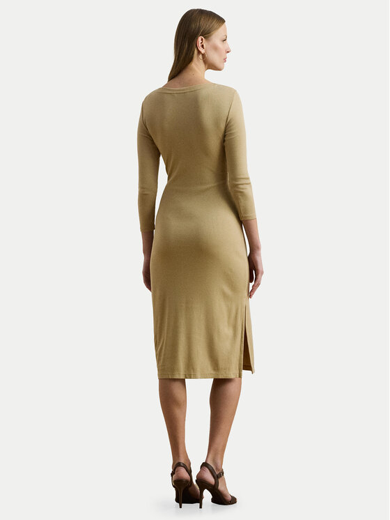 LAUREN RALPH LAUREN LAUREN RALPH LAUREN Ежедневна рокля 200973598001 Бежов Slim Fit