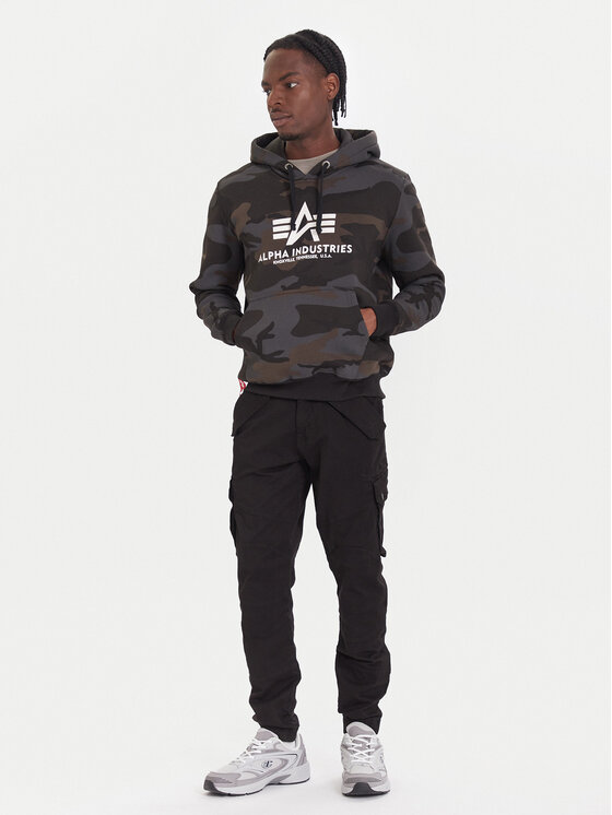 Alpha Industries Alpha Industries Bavlnené nohavice Combat 126215 Čierna Slim Fit