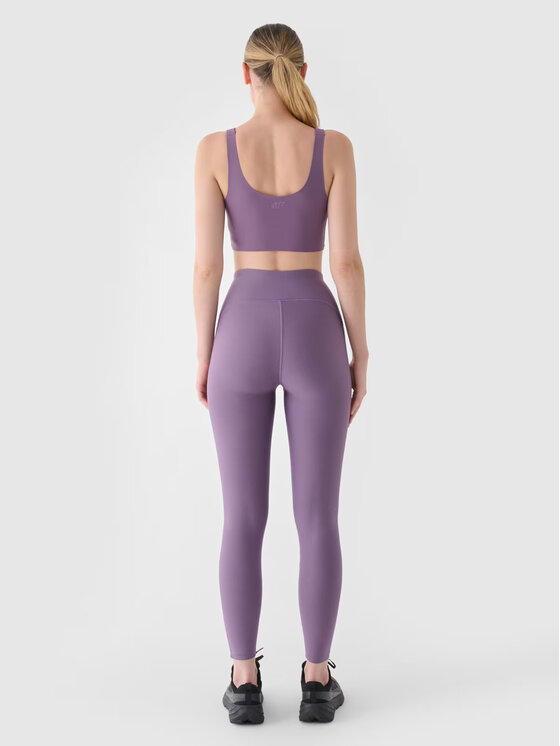 4F 4F Legíny 4FRAW24TFTIF353-50S Fialová Slim Leg