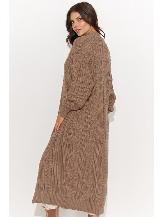Numinou Numinou Kardigan NU_S91 Brązowy Comfortable Fit