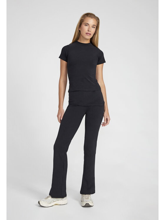 Style Republic Style Republic Legginsy Foldover Pants Czarny Athletic Fit