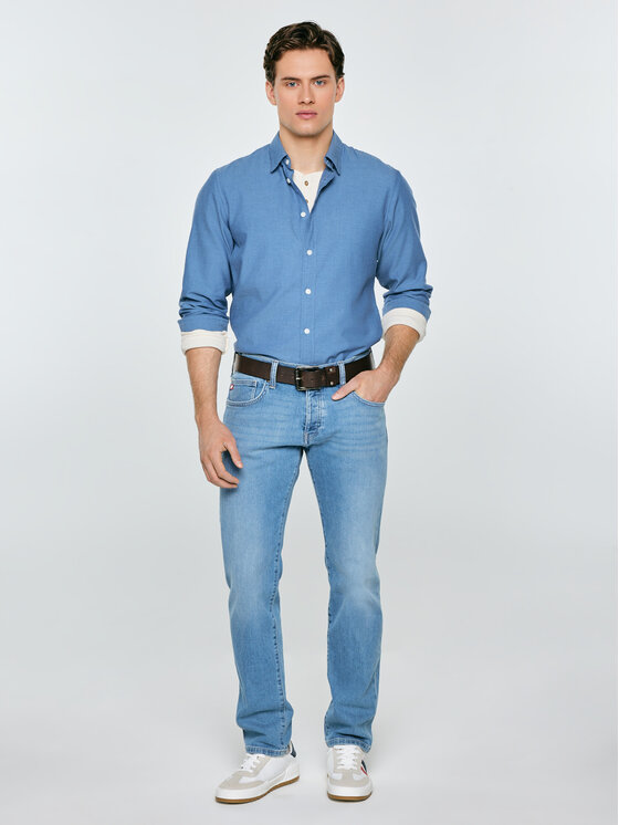 BIG STAR BIG STAR Koszula FRANKINISON Niebieski Slim Fit
