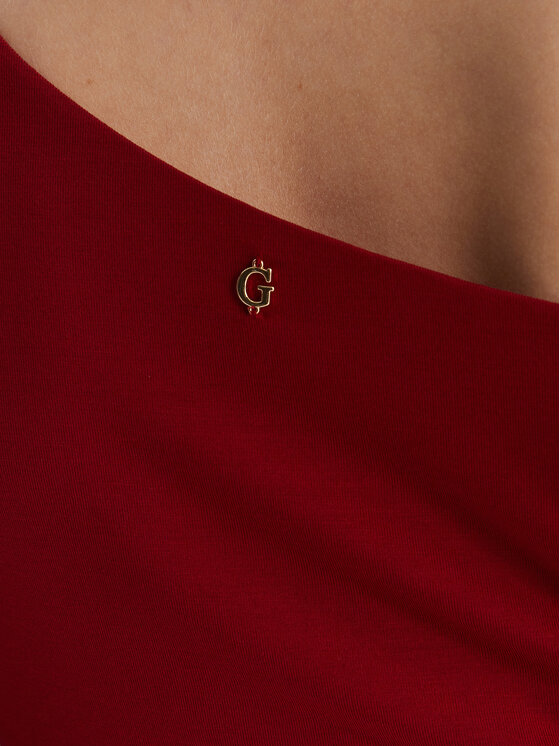 Guess Guess Blusa W6RP02 KC1J2 Rosso Regular Fit