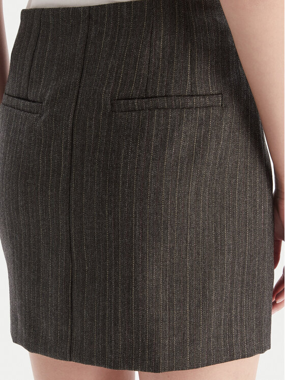 Marella Marella Φούστα mini Litanie 2523106112 Γκρι Slim Fit