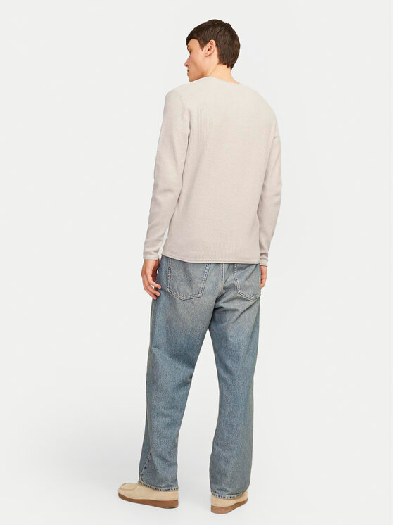 Jack & Jones Jack & Jones Sweter Cooper 12258407 Beżowy Regular Fit