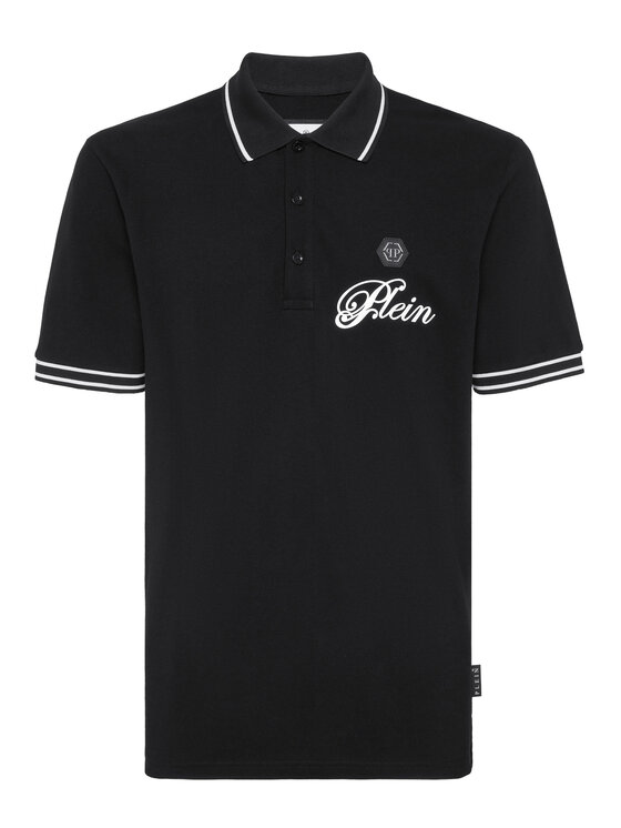 PHILIPP PLEIN PHILIPP PLEIN Polo 26149 Czarny Slim Fit
