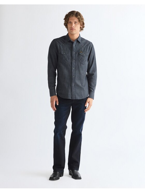 Wrangler Wrangler Koszula WESTERN SHIRT Niebieski Regular Fit