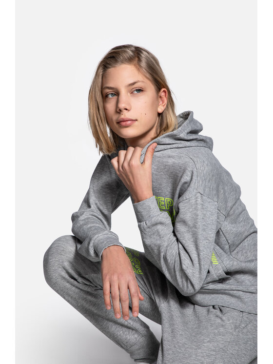 Lemon Explore Lemon Explore Bluza WL4132303CWB-019 Szary Regular Fit