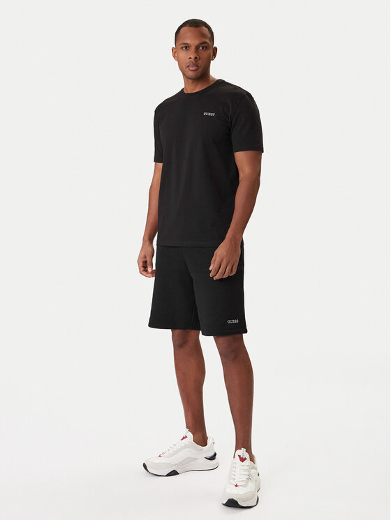 Guess Guess Pantaloni scurți sport Z6RD06 KAIJ1 Negru Regular Fit