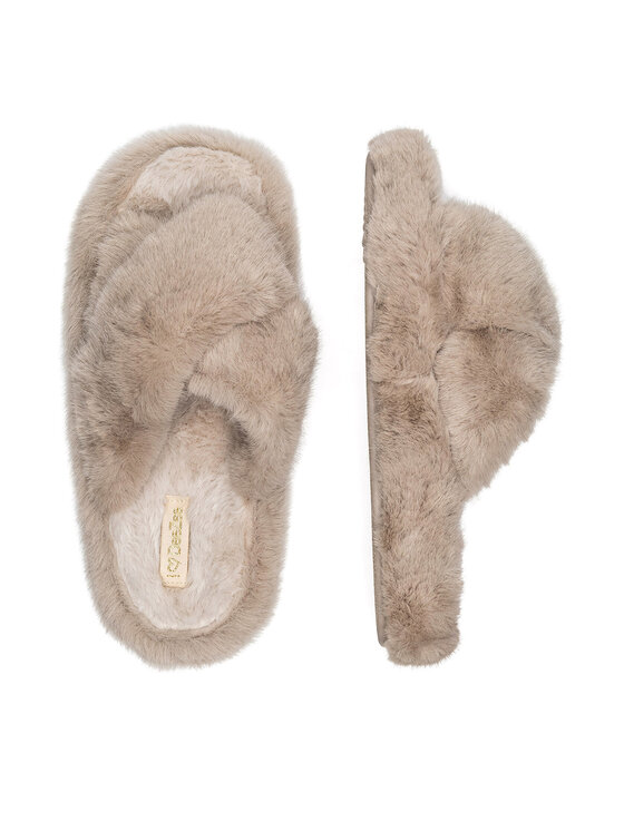 DeeZee DeeZee Kapcie P4194523 Beżowy