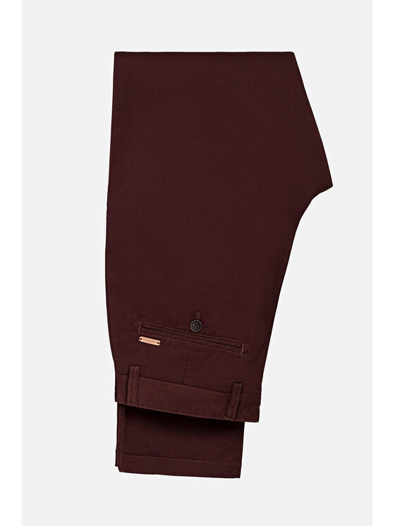 Lancerto Lancerto Chinosy Nestor Brązowy Regular Fit