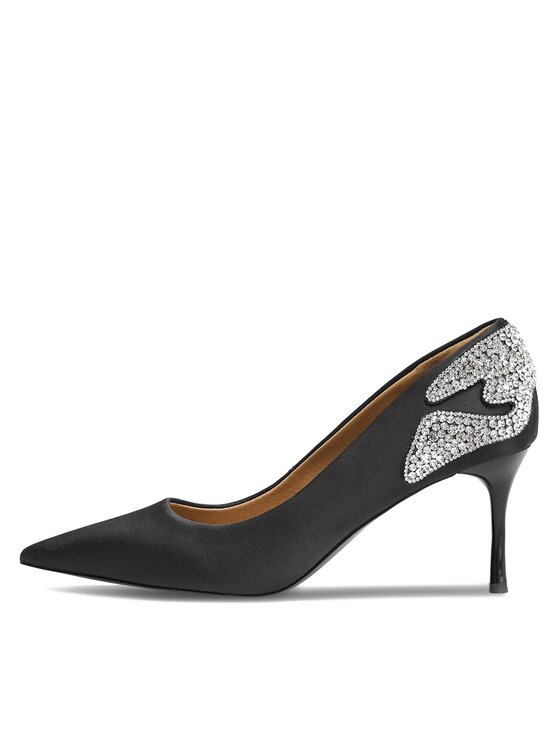Sergio Bardi Sergio Bardi Pantofi cu toc subțire WC31-JS3389K-2SB Negru