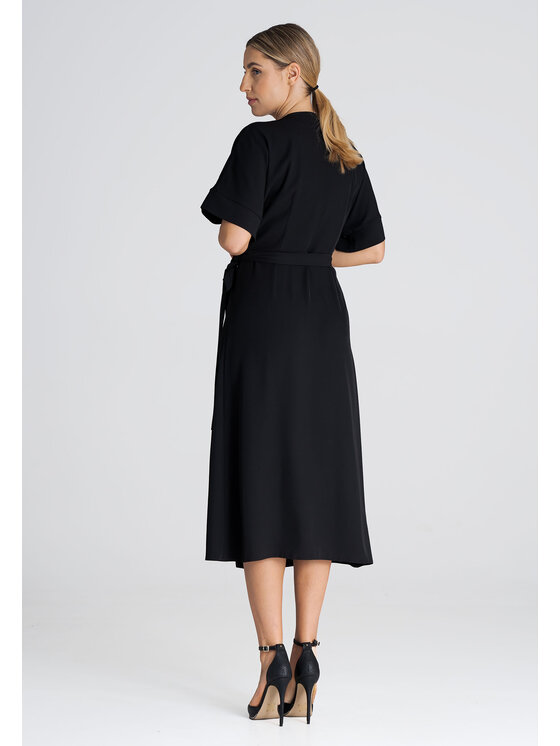 FIGL FIGLFIGL Vestito M959 Nero Regular Fit
