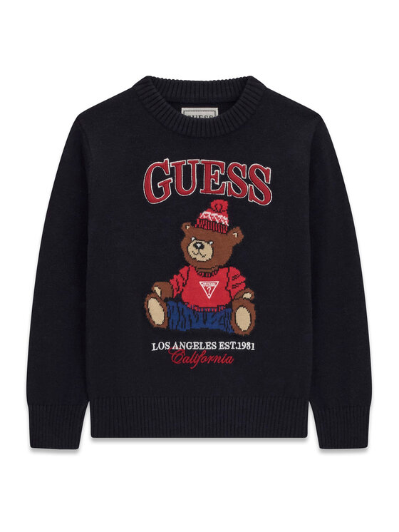 Guess Guess Džemper N6BR03 Z1393 Tamnoplava Regular Fit