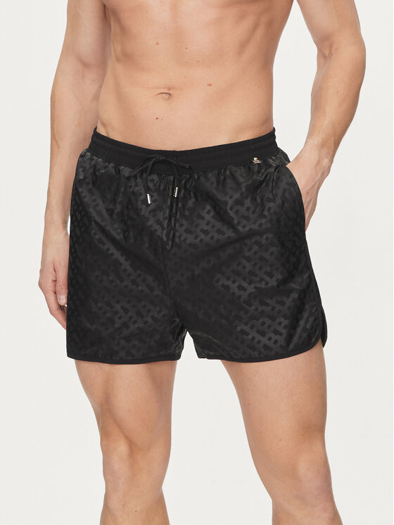 BOSS Boss Plavecké šortky Mono 50515295 Černá Regular Fit