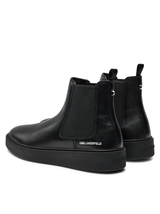 KARL LAGERFELD KARL LAGERFELD Kotníková obuv s elastickým prvkem KL53340A Černá