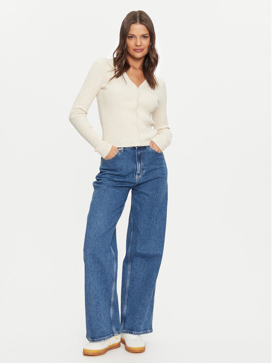 Tommy Jeans Tommy Jeans Pletena jopica Essential DW0DW18682 Rjava Slim Fit