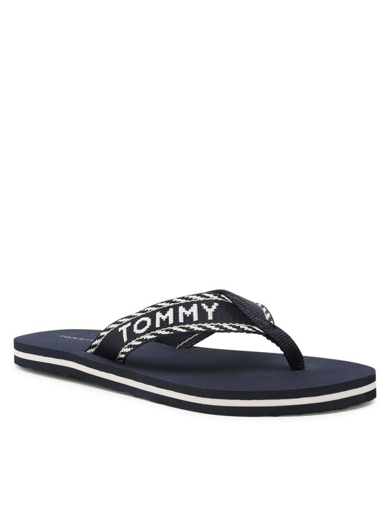 Tommy Hilfiger Tommy Hilfiger Σαγιονάρες Webbing Sandal FW0FW07143 Σκούρο μπλε