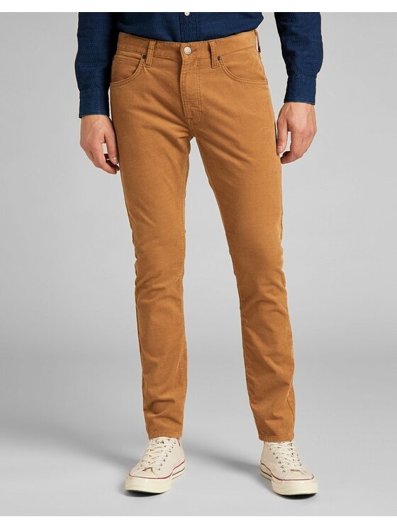Lee Lee Pantaloni di tessuto LUKE Marrone Slim Fit