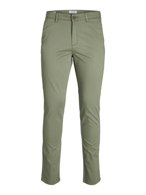 Jack & Jones Jack & Jones Chino kalhoty Marco 12150148 Zelená Slim Fit