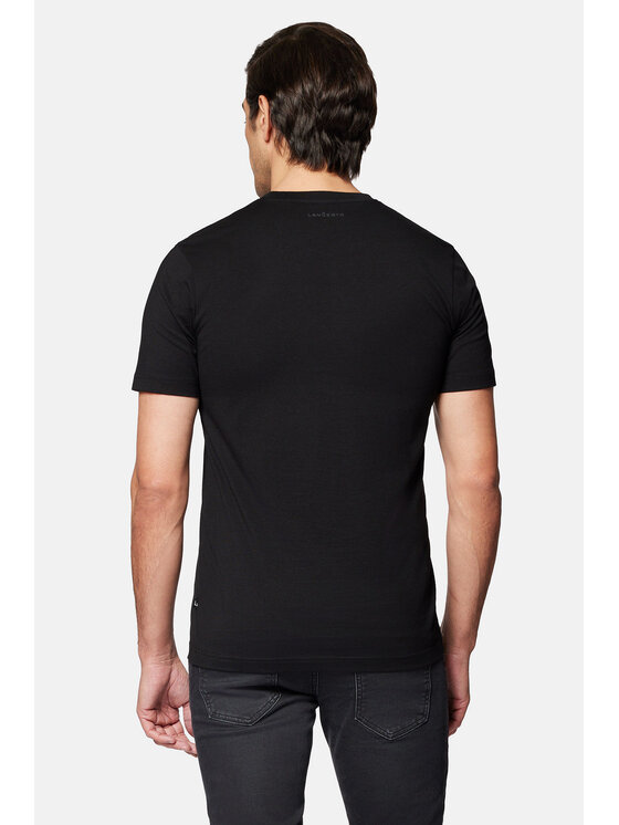 Lancerto Lancerto T-Shirt Kenneth TS073124000026 Czarny Regular Fit