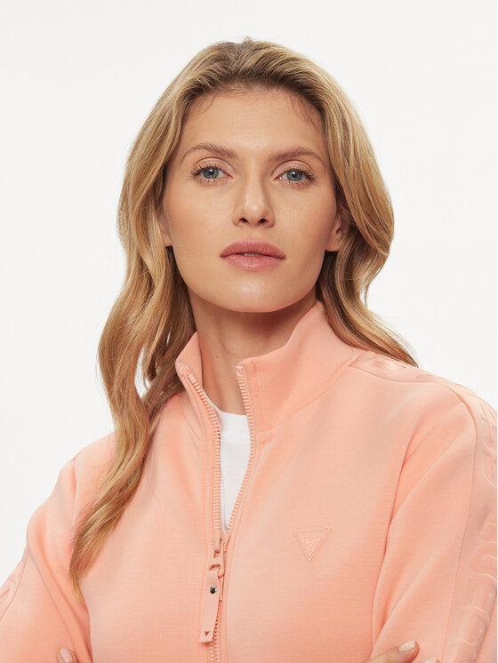 Guess Guess Суитшърт Allie V2YQ17 K7UW2 Коралов Regular Fit