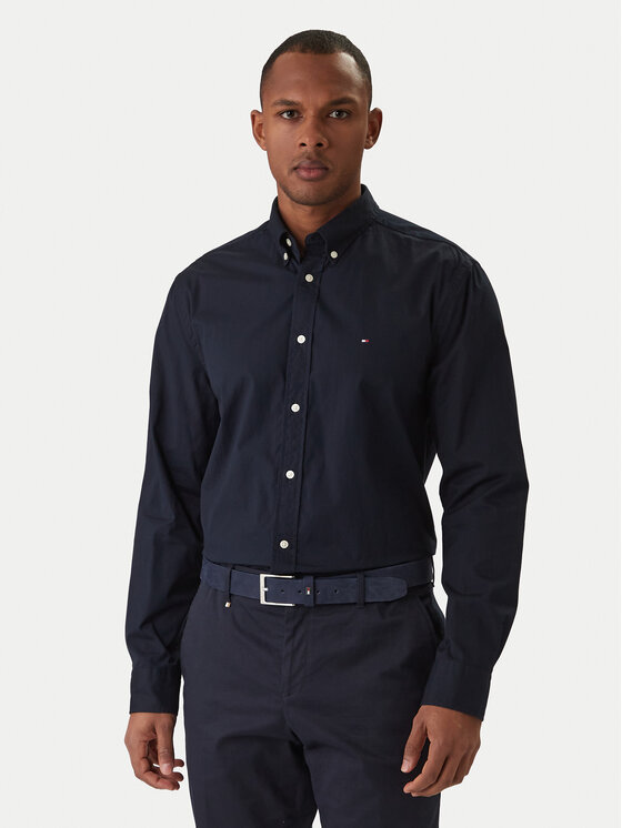 Tommy Hilfiger Tommy Hilfiger Сорочка Core Flex MW0MW39988 Cиній Regular Fit