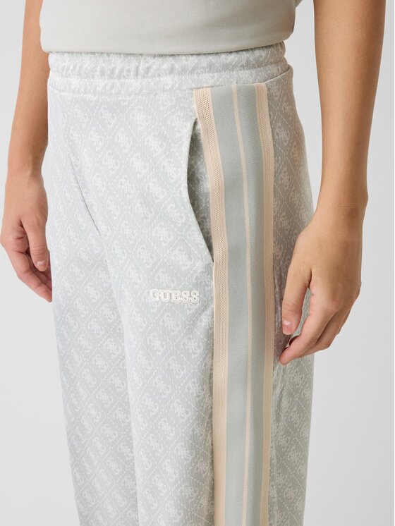 Guess Guess Kalhoty z materiálu 181485 Šedá Slim Fit