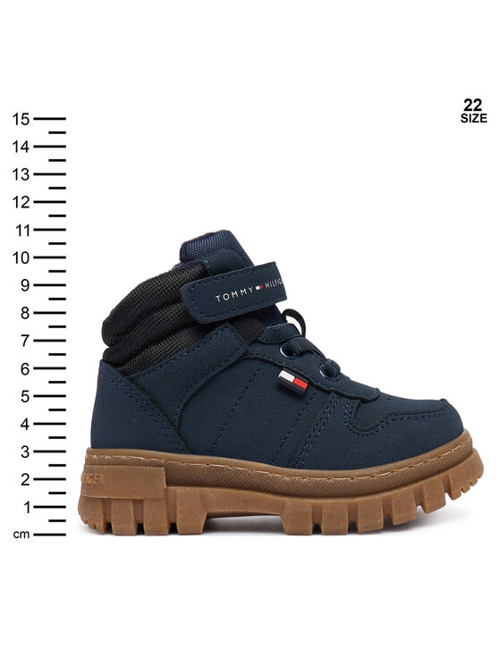 Tommy Hilfiger Tommy Hilfiger Trzewiki T1X5-35290-0316 Granatowy