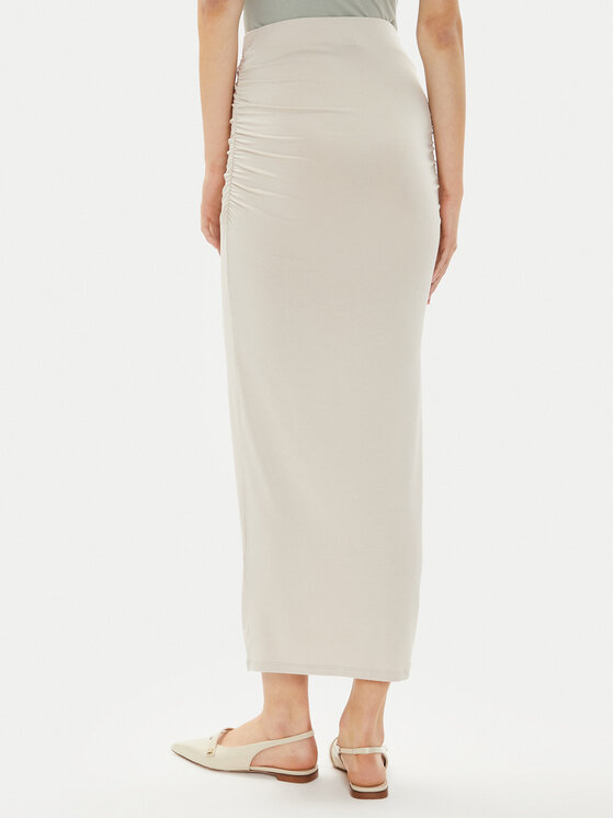 Gina Tricot Gina Tricot Spódnica ołówkowa 20842 Beżowy Slim Fit
