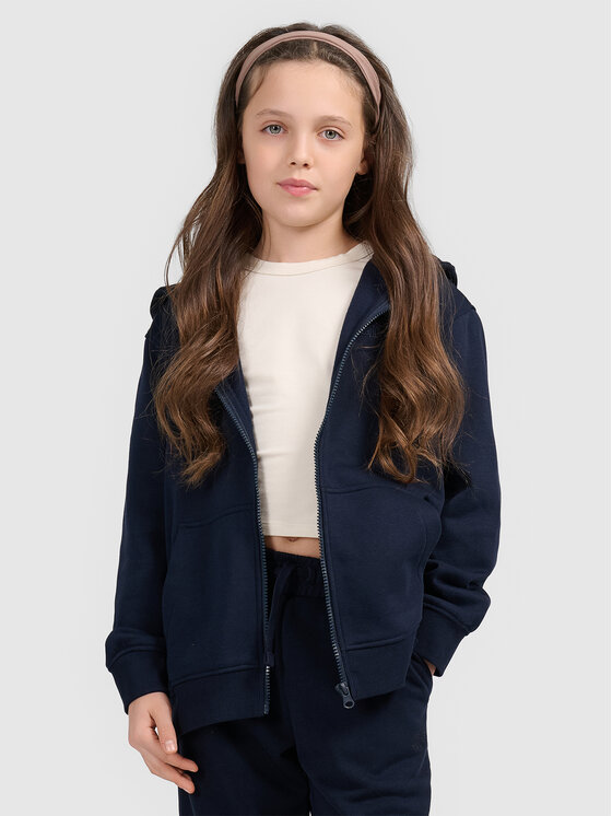 4F 4F Bluza BASIC+ Granatowy Oversize