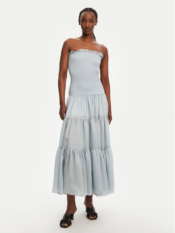 Eleh Eleh Abito da sera ESS250137 Celeste Regular Fit