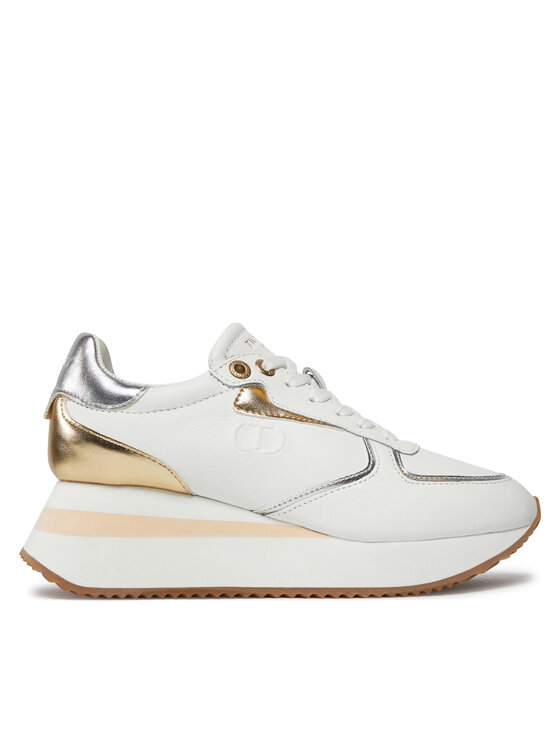 Sneakers TWINSET 241TCP080 Bianco Ottico/Gold/Silver 11339