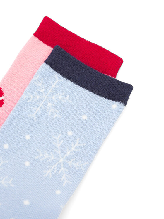 Jenny Fairy Jenny Fairy Lange Socken 4WB-007-AW23 (2-pack) Bunt