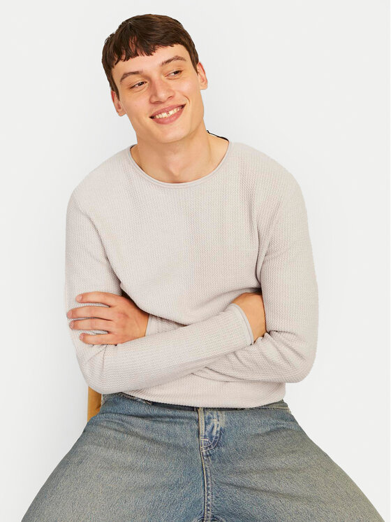 Jack & Jones Jack & Jones Sweter Cooper 12258407 Beżowy Regular Fit