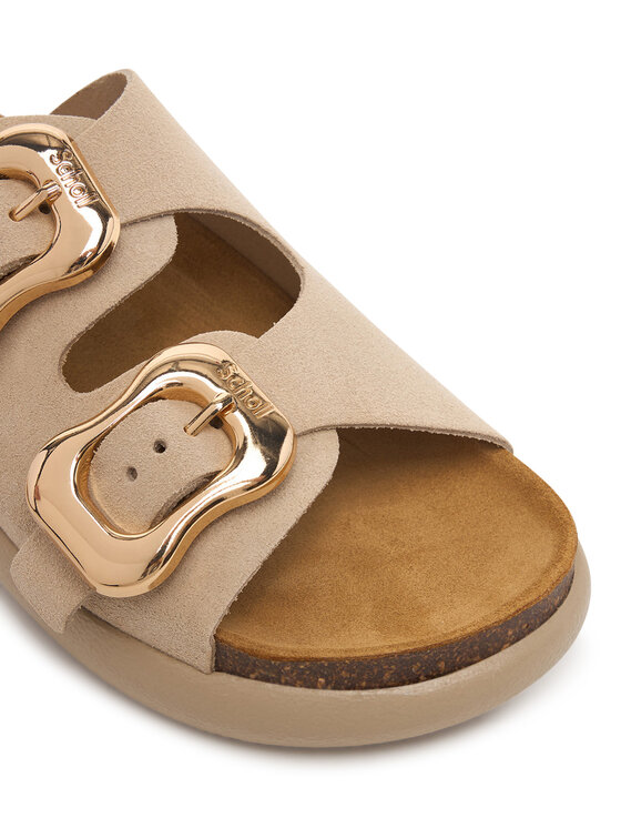 Scholl Scholl Plätud Flora 2 Straps Chunky F00812 Helebeež